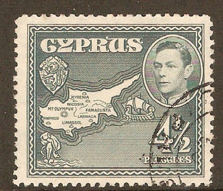 Cyprus 1938 4pi Grey. SG157.